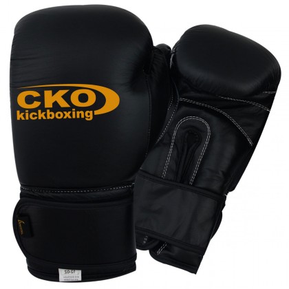 CKO Training Boxing Gloves Vinyl #2120 BLK