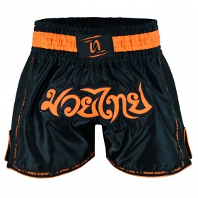 Muay Thai Short 3045 Black Orange