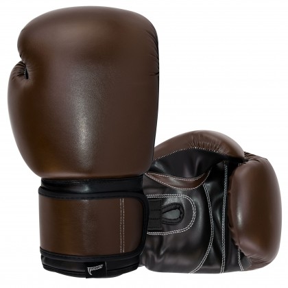 Essential Boxing Gloves Black Brown