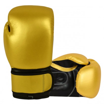 Essential Boxing Gloves Gold Black