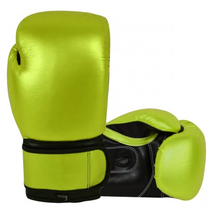 Essential Boxing Gloves Green Black