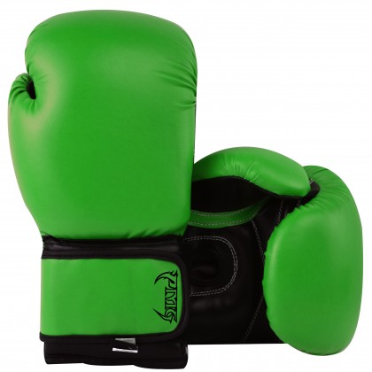 Kids Boxing Gloves Green Black