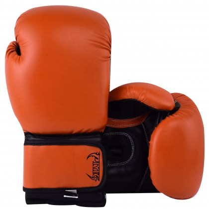 Kids Boxing Gloves Orange Black