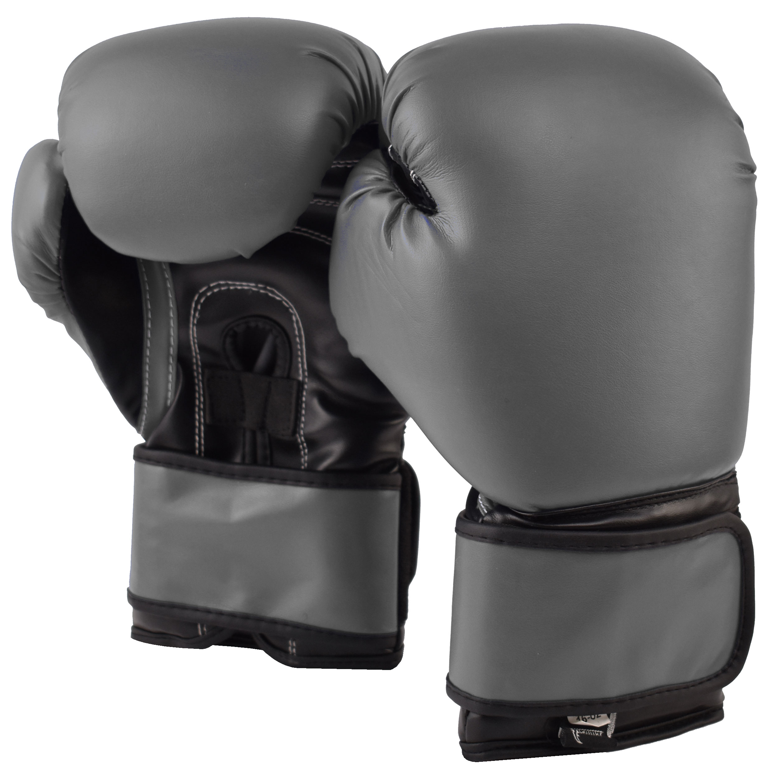 Essential Boxing Gloves Grey Black