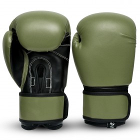 Essential Boxing Gloves Olive Green