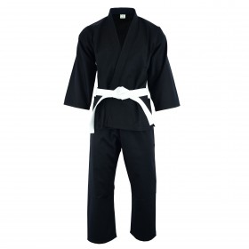 Elite Middle Weight Karate Uniforms Black