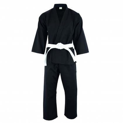 Elite Middle Weight Karate Uniforms Black