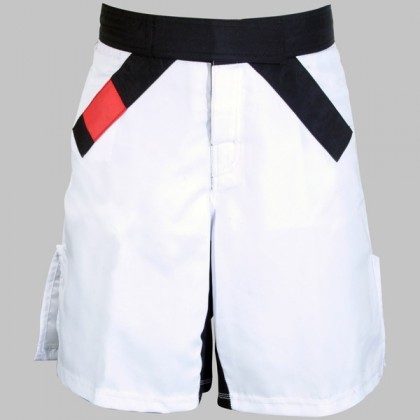 MMA Rank Shorts White/Black belt 