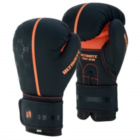Ultimate Boxing Gloves Black Orange