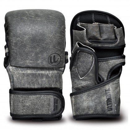 Vintage - Gray Series MMA Sparring Gloves - Genuine Leather